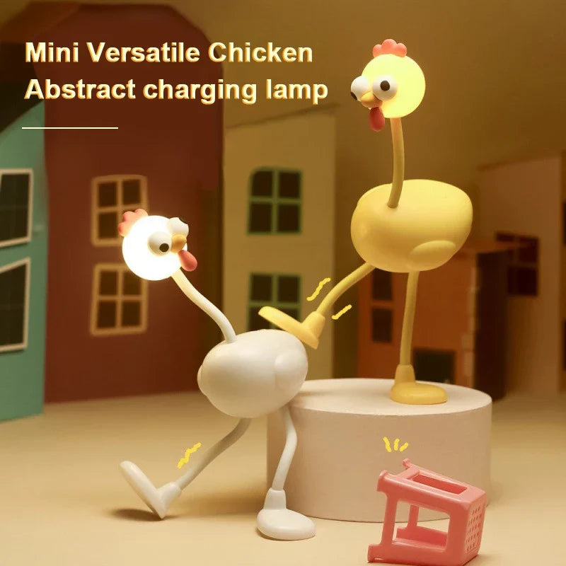 Crazy Chicken Character Night Lamp
