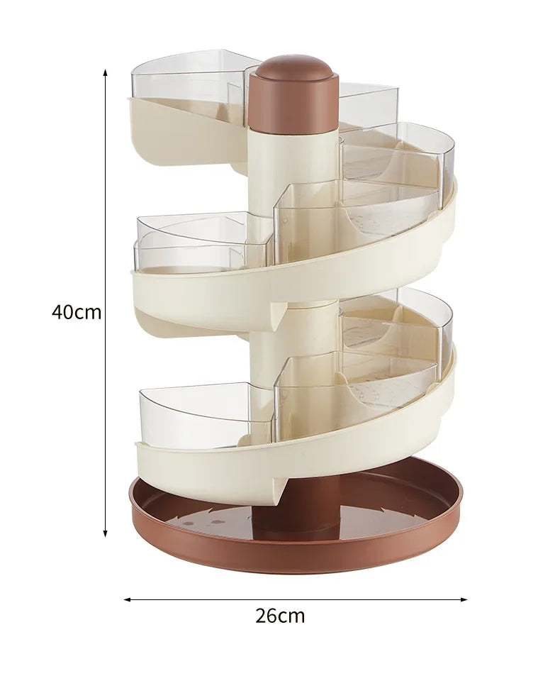 Spin Serve Rotating Multi-Layer Kitchen Serving Tray