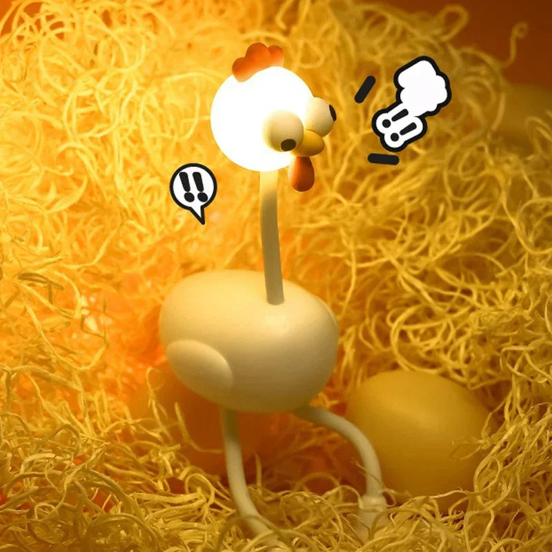 Crazy Chicken Character Night Lamp