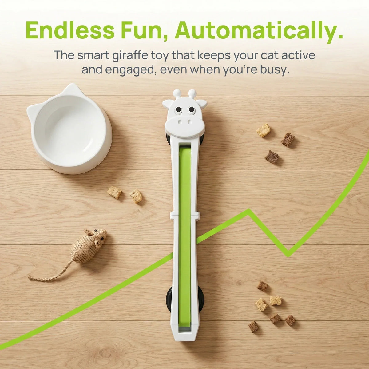 Never Stop Automatic Endless Play Cat Teaser Toy
