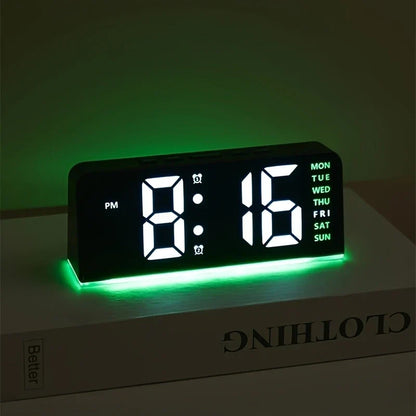 Modern LED All Week Display Night Lamp Alarm Clock