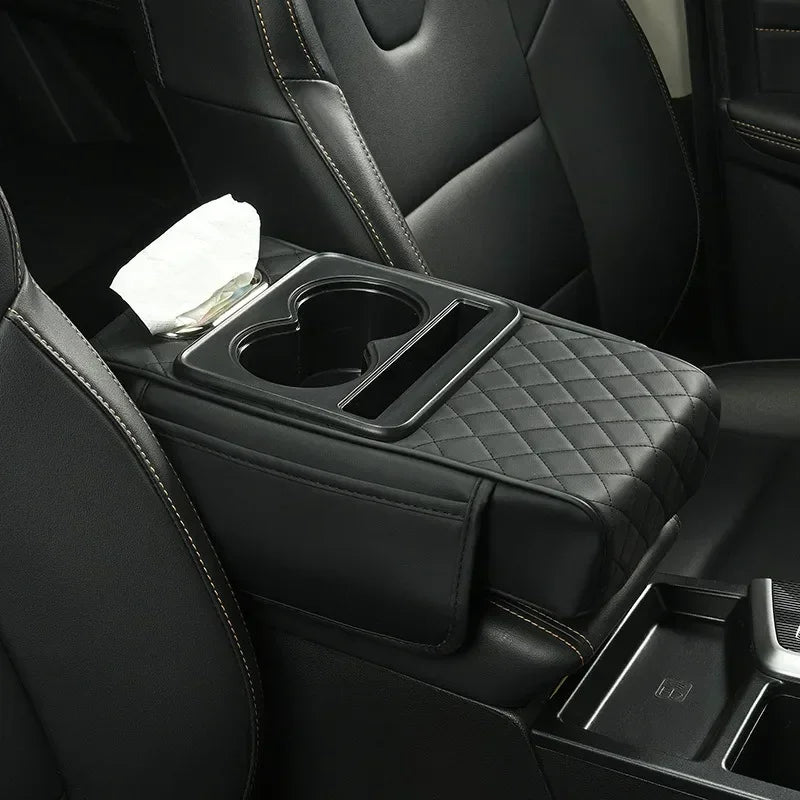 Console Craft Multi-Pocket Car Armrest Pad
