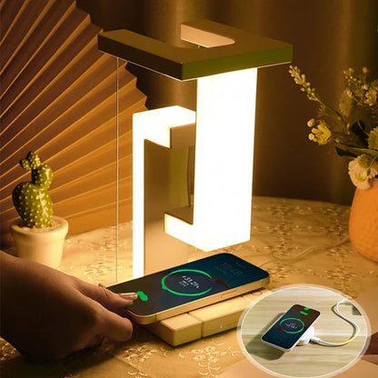 Levitating Glow Wireless Charging Lamp