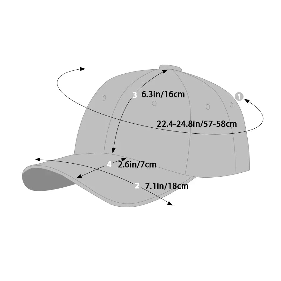 Hip-Hop Fake Hair Baseball Hat