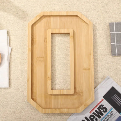 Wooden Numbers Serving Tray