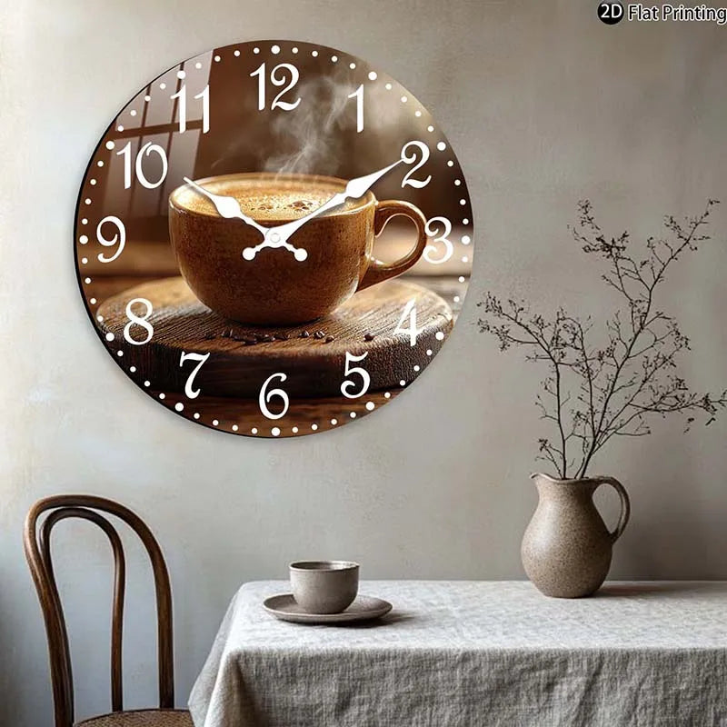 Cafe Inspired Coffee Wall Clock