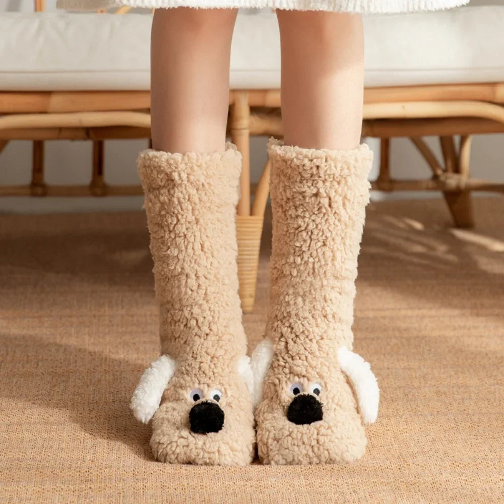 Fluffy Ears Cozy Long Socks