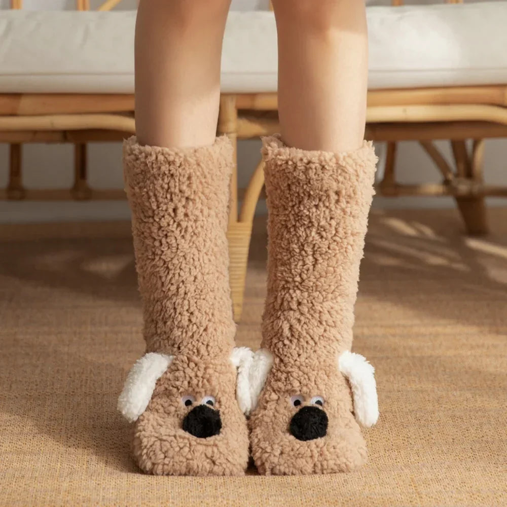 Fluffy Ears Cozy Long Socks
