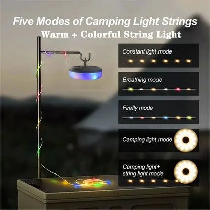 Firefly Retractable Camping String Light