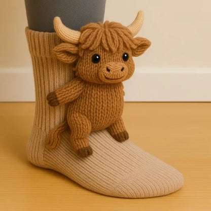 Animal Crew Plush Cozy Socks