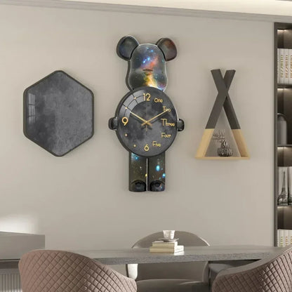 Glowing Star Bear LED Wall Clock
