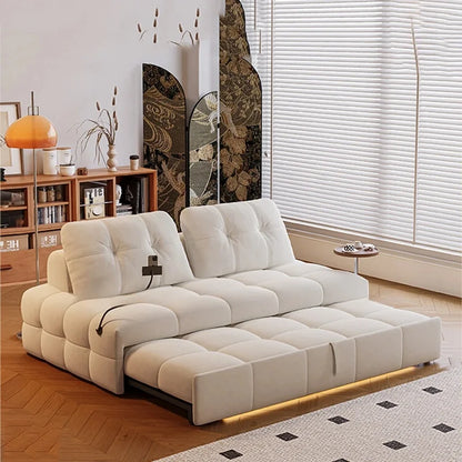 Scandinavian Minimalist Modular Transformable Sofa Bed