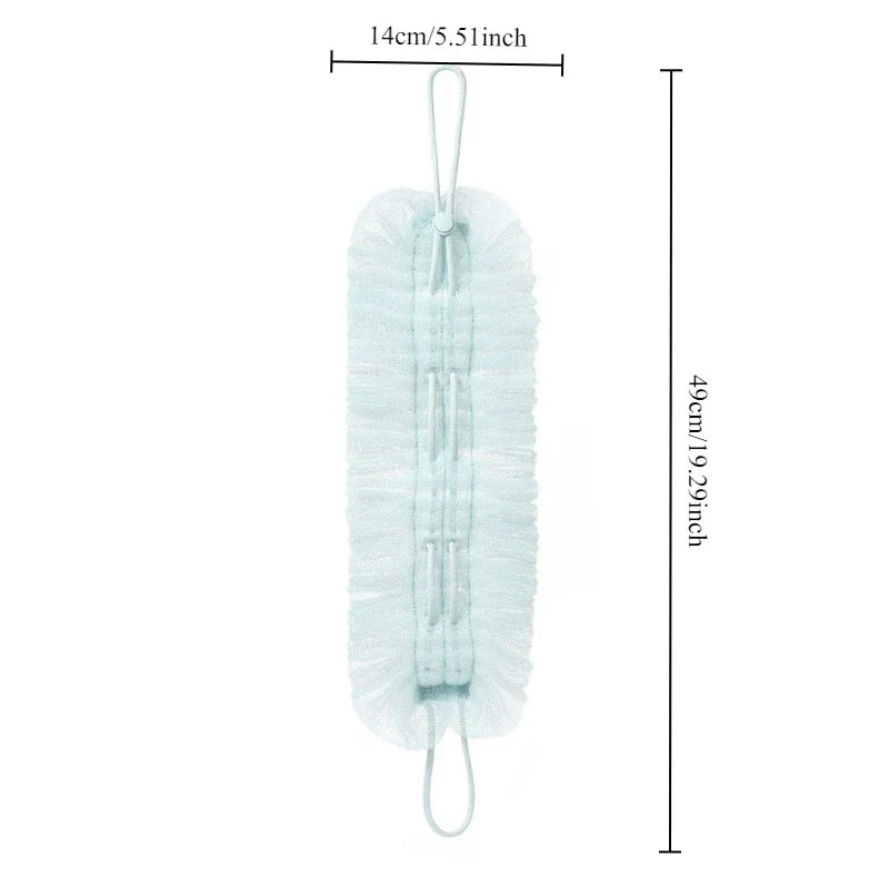 Dual Texture Stretchable Shower Back Scrubber