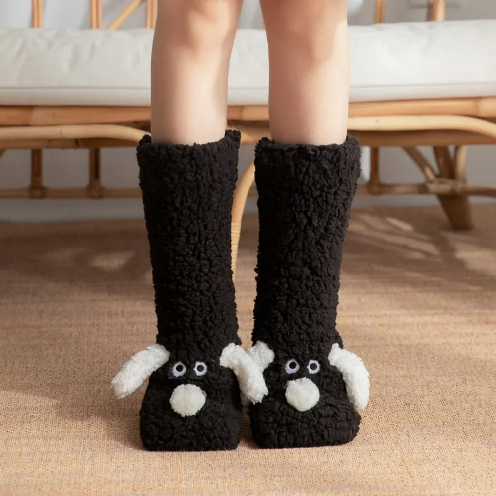 Fluffy Ears Cozy Long Socks