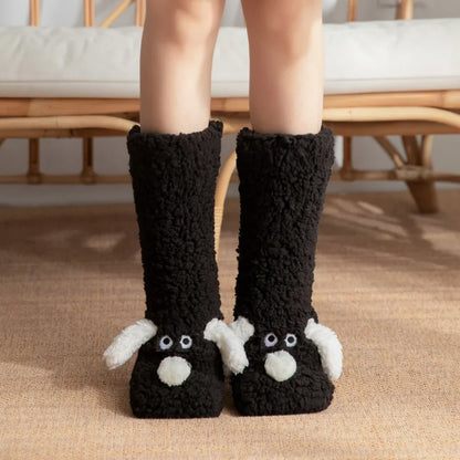 Fluffy Ears Cozy Long Socks