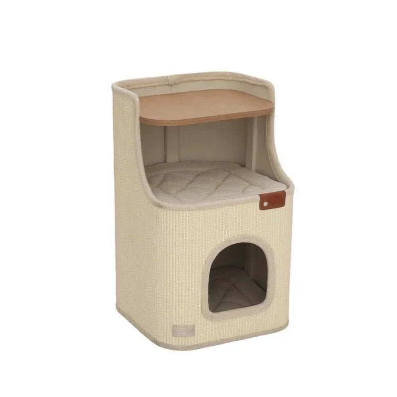 All-in-One Enclosed Cat House Side Table