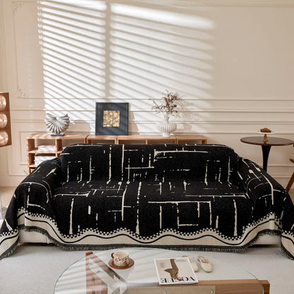 Geometric Lines Sofa Throw Cover Blanket