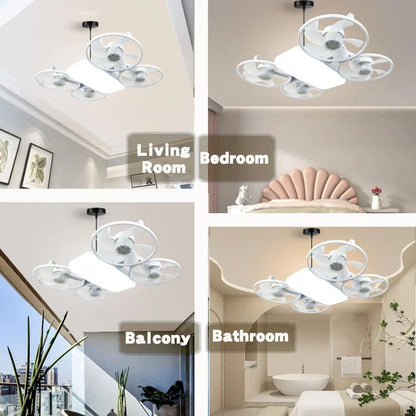 Summer Cool Multi-Propeller Modern LED Ceiling Fan