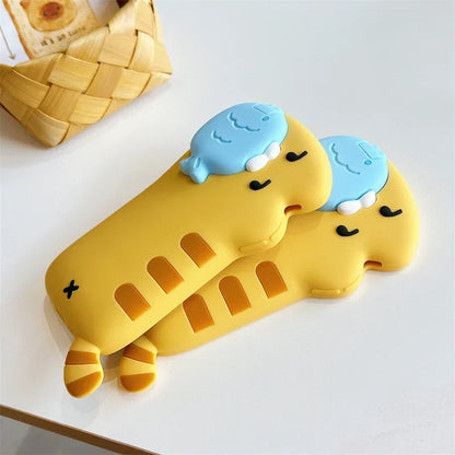 Snack Attack Cat and Fish Phone Case