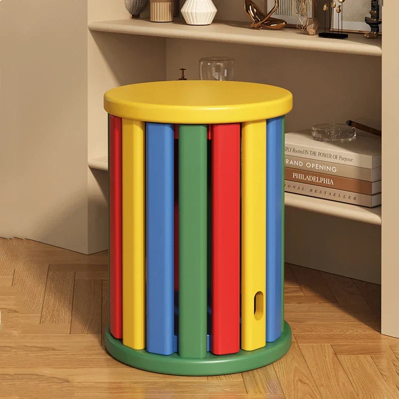 Stackable Rainbow Wooden Chair Table