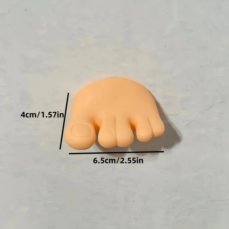 Toe-Grip Wall Toothbrush Holder