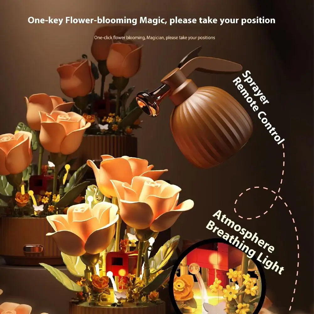 Interactive Blooming Rose Table Lamp