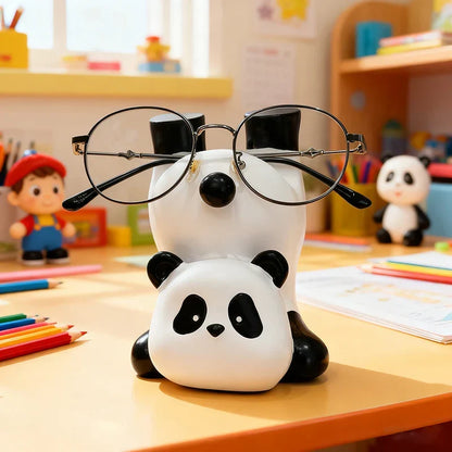 Upside Down Panda Eyeglass Holder