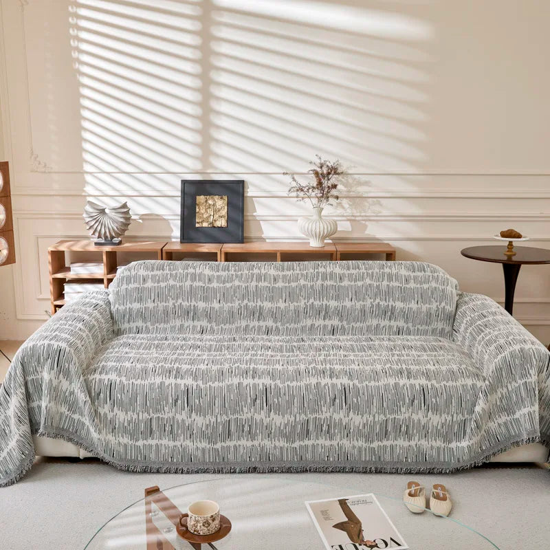 Geometric Lines Sofa Throw Cover Blanket