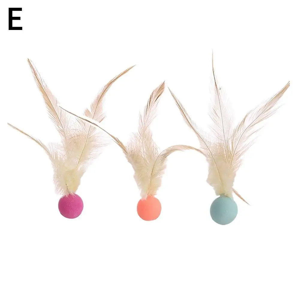 Feather Ball Cat Teaser Interactive Toy