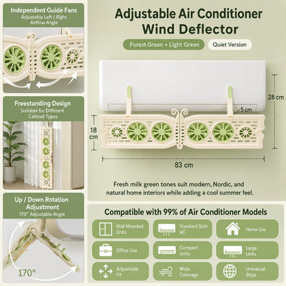 Butterfly Adjustable Air Conditioner Wind Deflector Shield