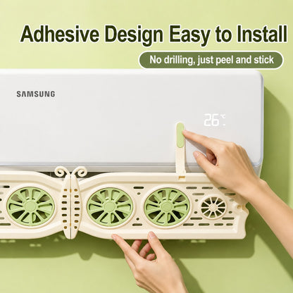 Butterfly Adjustable Air Conditioner Wind Deflector Shield