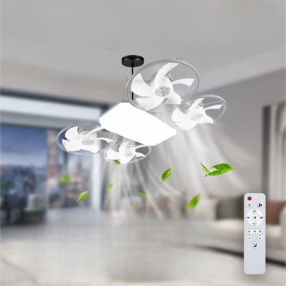 Summer Cool Multi-Propeller Modern LED Ceiling Fan