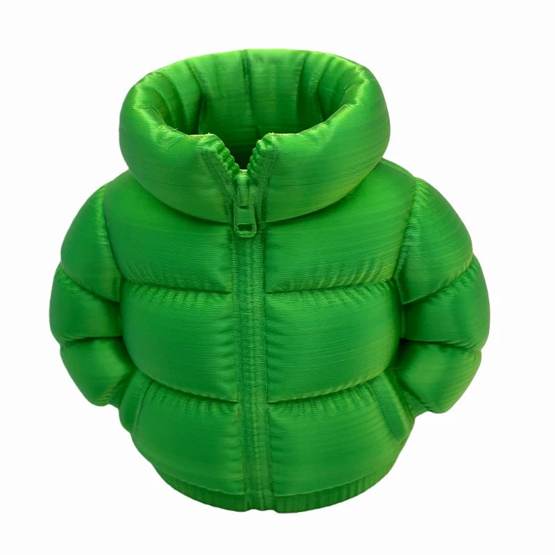 Mini Puffer Jacket Pen Holder