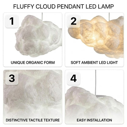 Fluffy Cloud Pendant LED Lamp