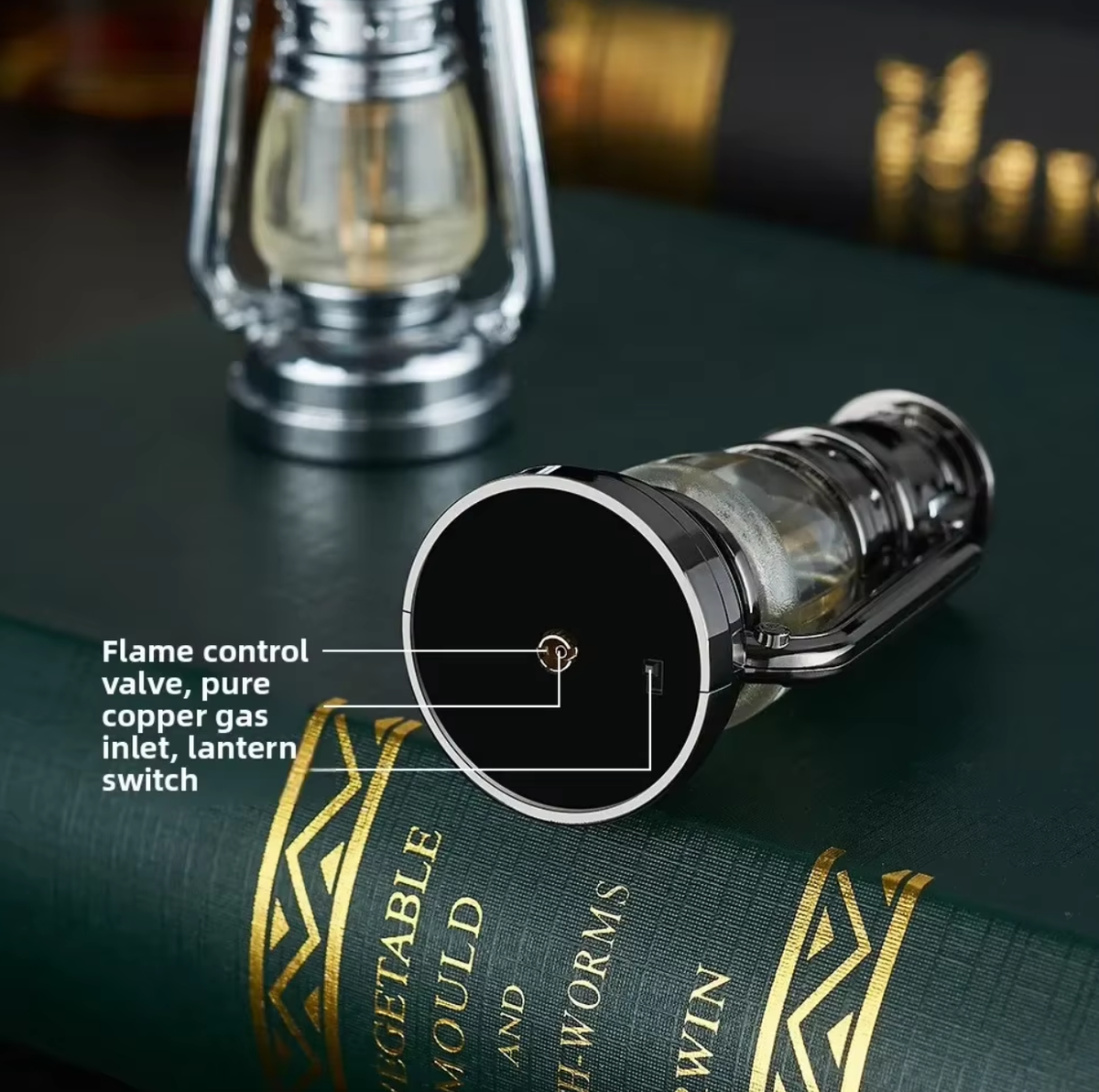 Mini Retro Flame Lantern Torch Lighter